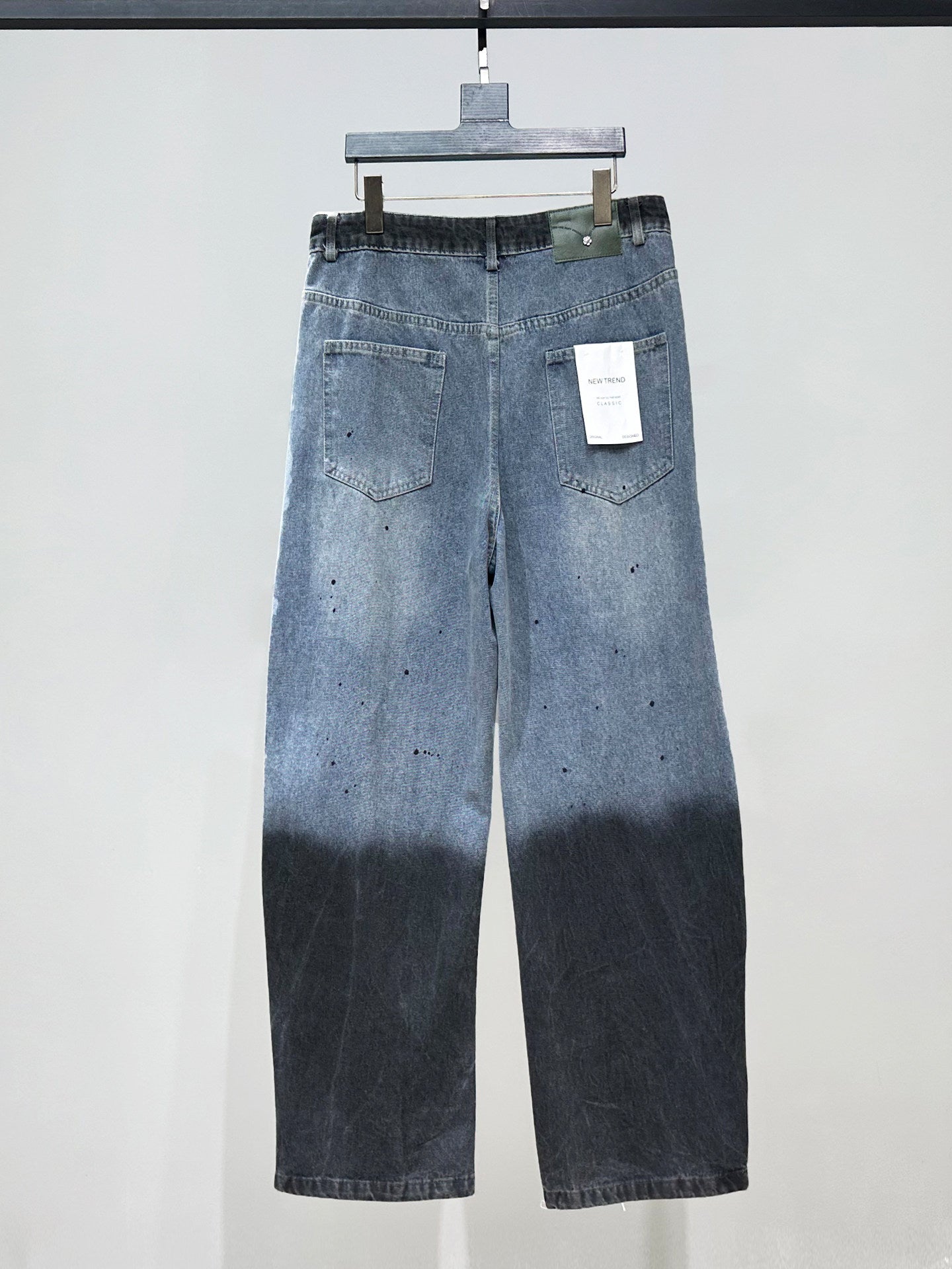 Wash Gradient Damage Denim Jacket & Denim Jeans Setup WN23891