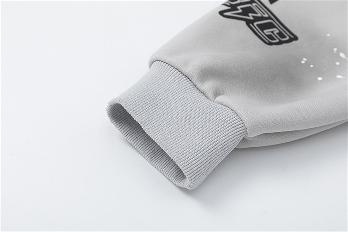 Letter Print Fleece Oversize Pullover Hoodie WN11195