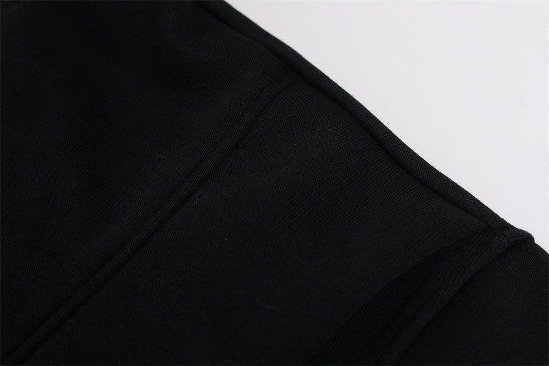 Cracked Letter Gradient Patchwork Hoodie WN11376