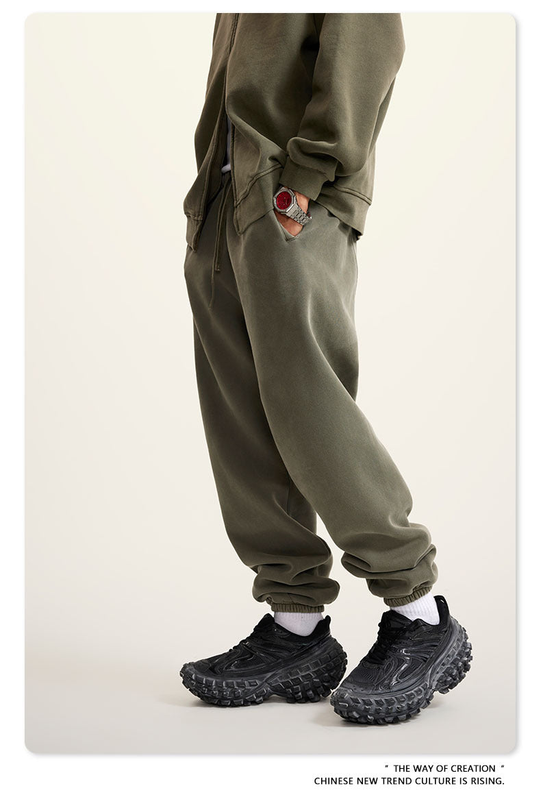 Wide-leg Washed Sweatpants WN6462