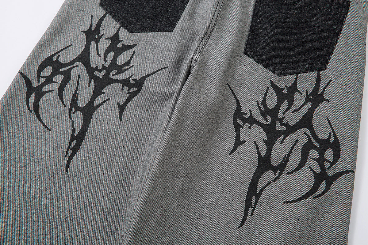 Thorn Wide Leg Denim Jeans WN16199