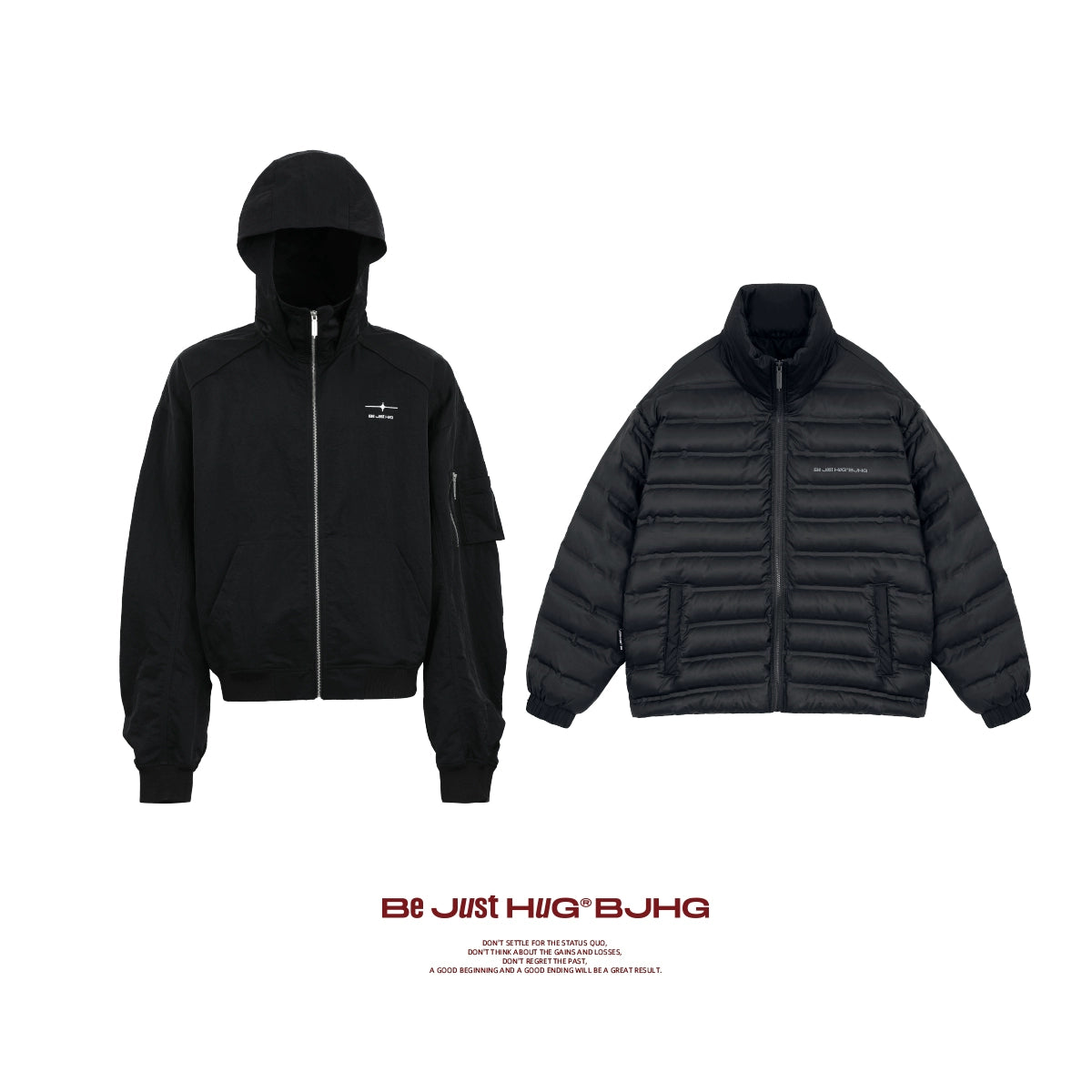 Puffer Jacket & Hooded Zipper Jacket WN13195