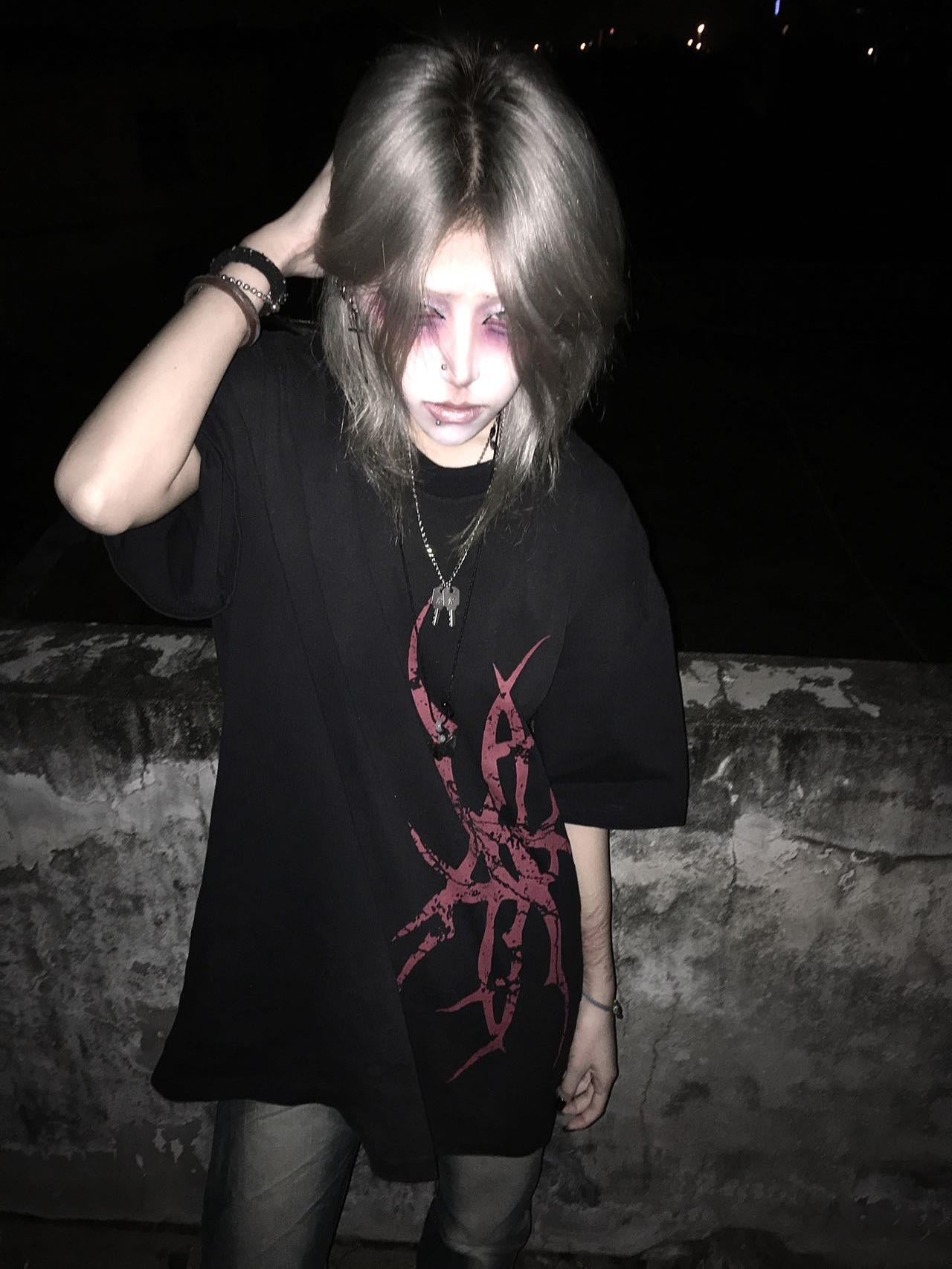 Graphic Print Oversize Short Sleeve T-Shirt WN15571