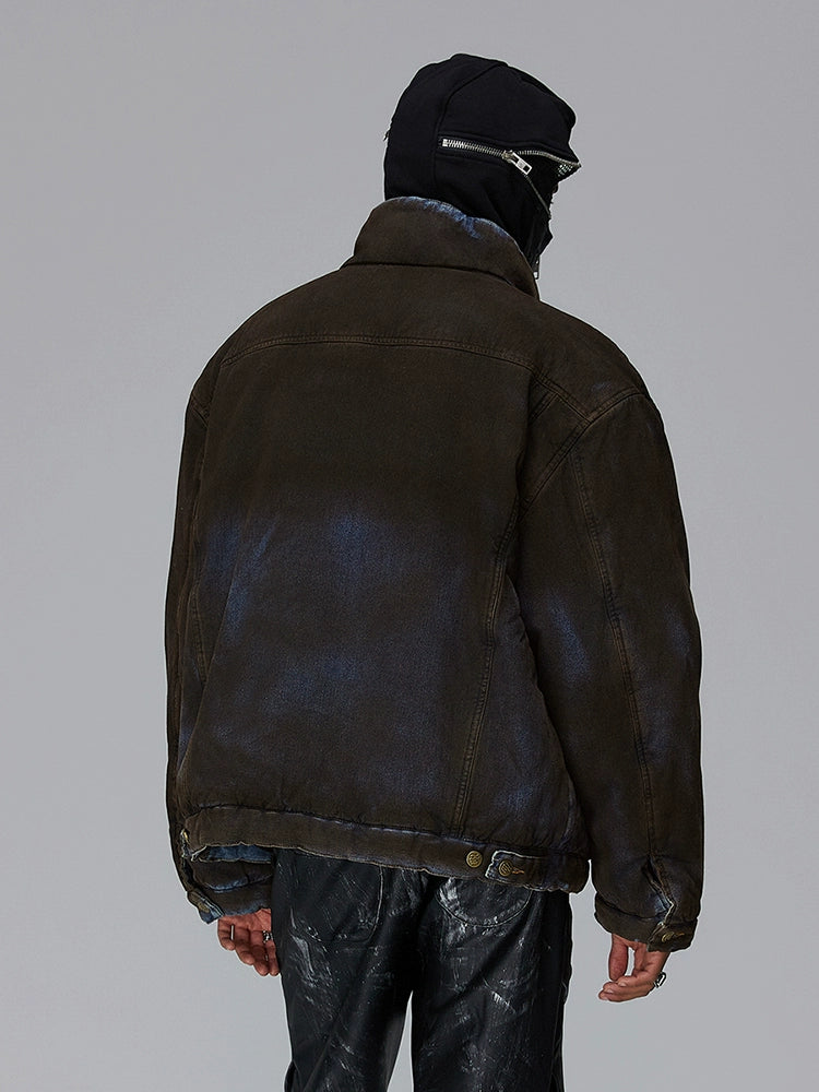 Wash Warm Denim Puffer Jacket WN17953