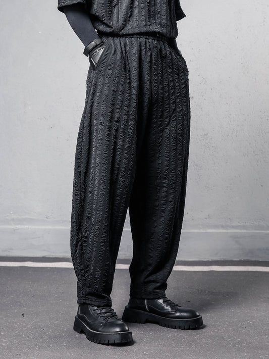 Texture Draped Harem Pants WN22541