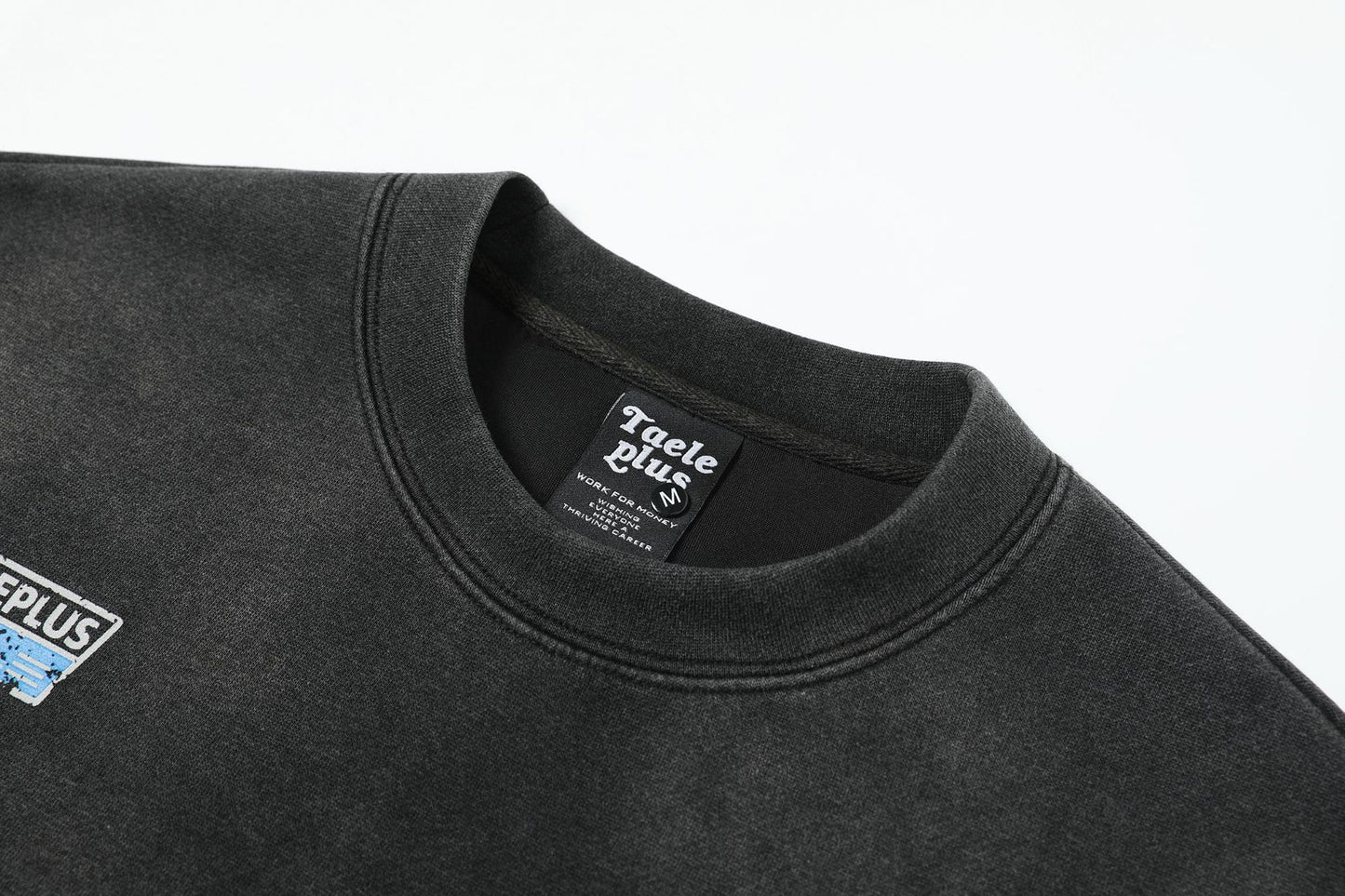 Washed Fake Layered Long Sleeve T-Shirt WN12736