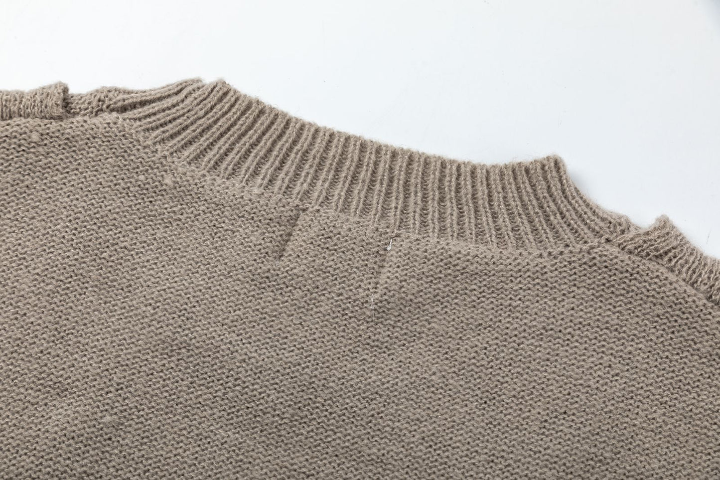 Damage Patchwork Knit Sweater WN11271