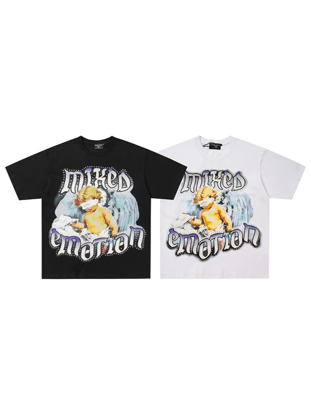 Art Graphic Print Short Sleeve T-Shirt WN28086