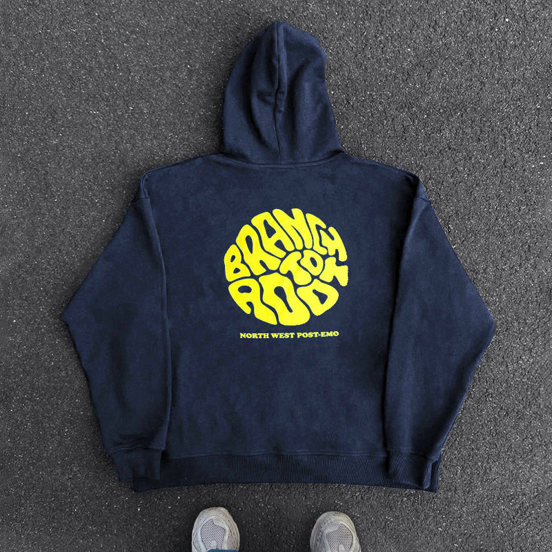 Print Pullover Hoodie WN15791