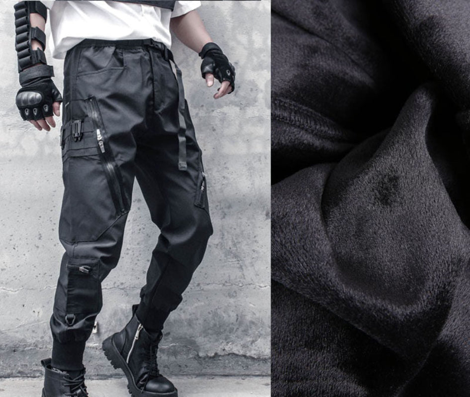 Tactical Multi-Pocket Zipper Cuffed Cargo Pants WN22492