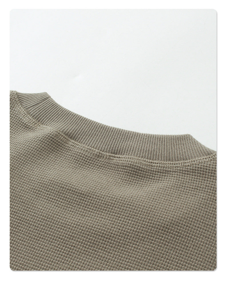 Oversize Waffle Long-sleeve T-shirt WN6601