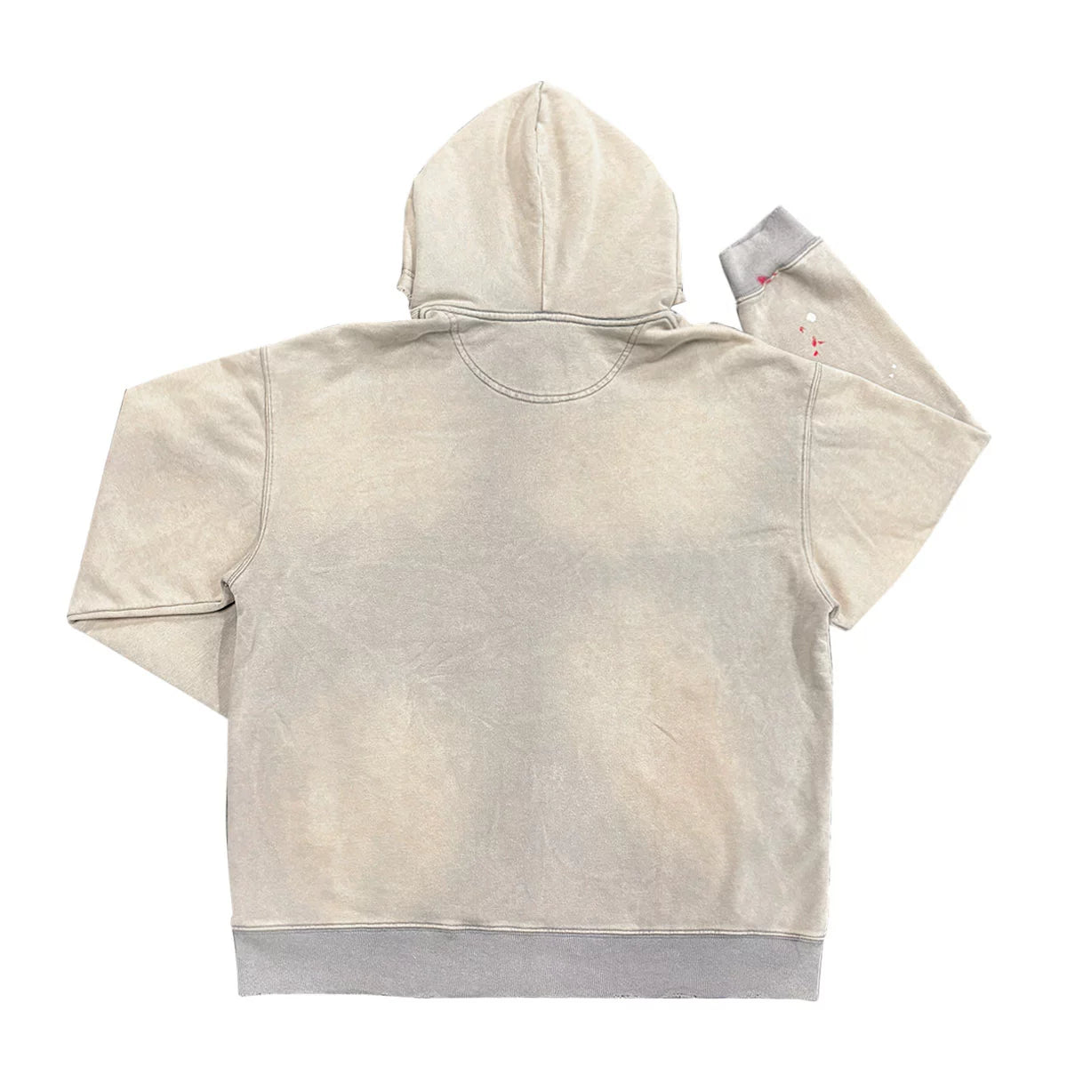 Graffiti Print Anime Design Washed Pullover Hoodie WN18744