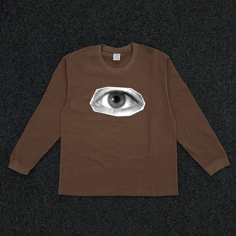 Eye Print Oversize Long Sleeve T-Shirt WN15804
