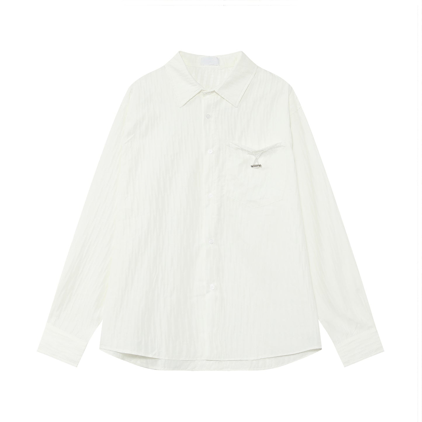 Textured Plain Long-Sleeve Shirt WN24960