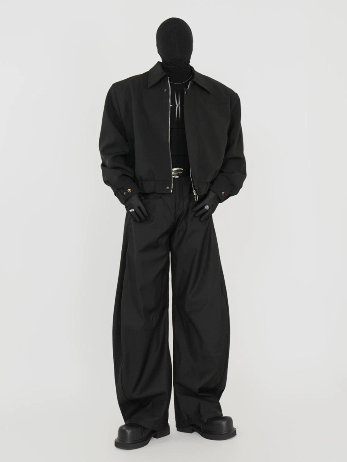 Shoulder Pad Zipper Jacket WN17276