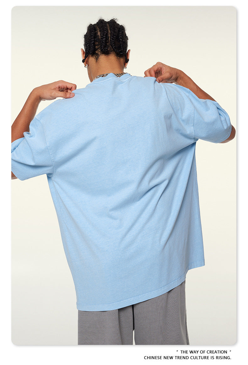 Washed Oversize Short-sleeve T-shirt WN6457