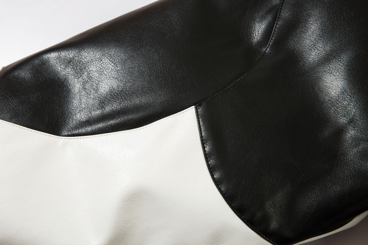 Oversize Thick PU Leather Puffer Jacket WN11122