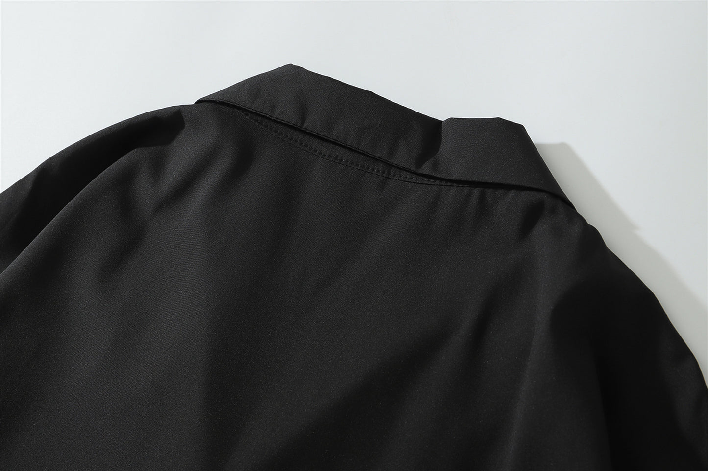 Oversize Plain Open Collar Shirt WN16202