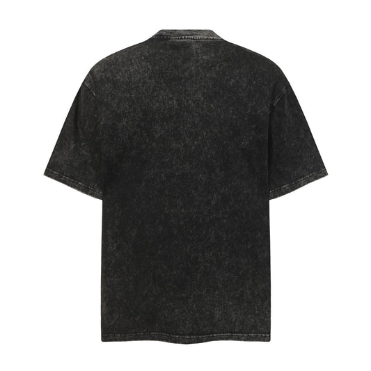 Washed Patchwork Utility Pocket Short Sleeve T-Shirt WN26906