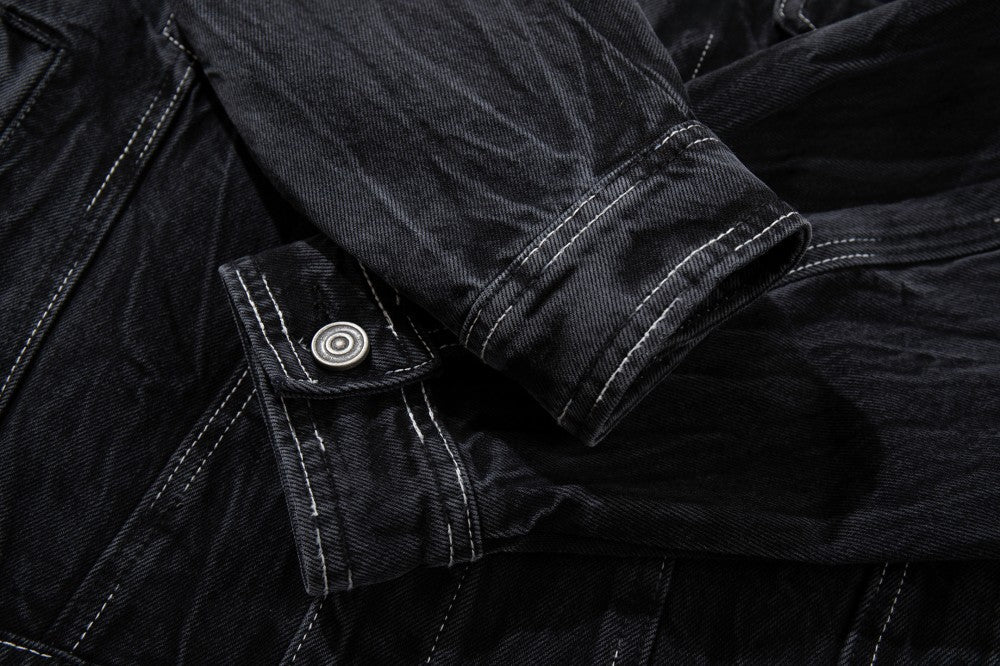 Washed Pocket Detail Denim Jacket WN27964