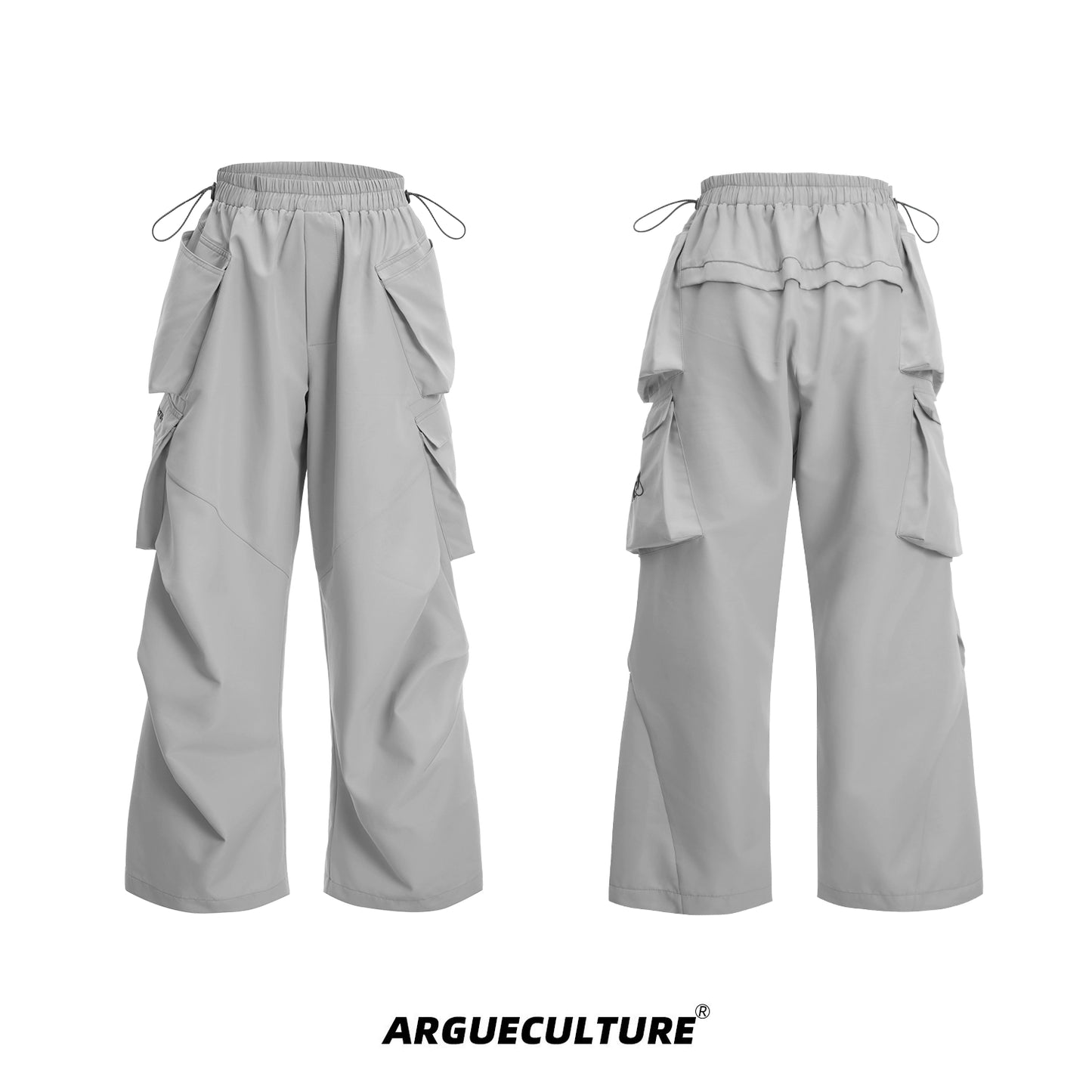 Waterproof Windproof Inner Lining Outdoor Hooded Jacket & Wide Leg Cargo Pants Setup WN16328