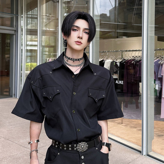Oversize Pocket Short Sleeve Shirt WN25116