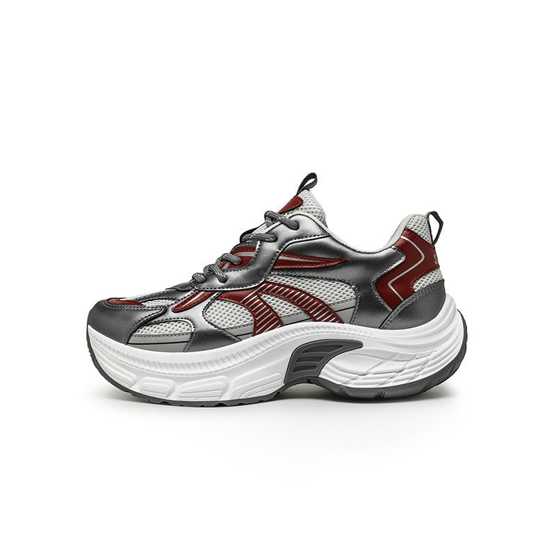 Color-Block Mesh Panel Chunky Sneakers WN23436