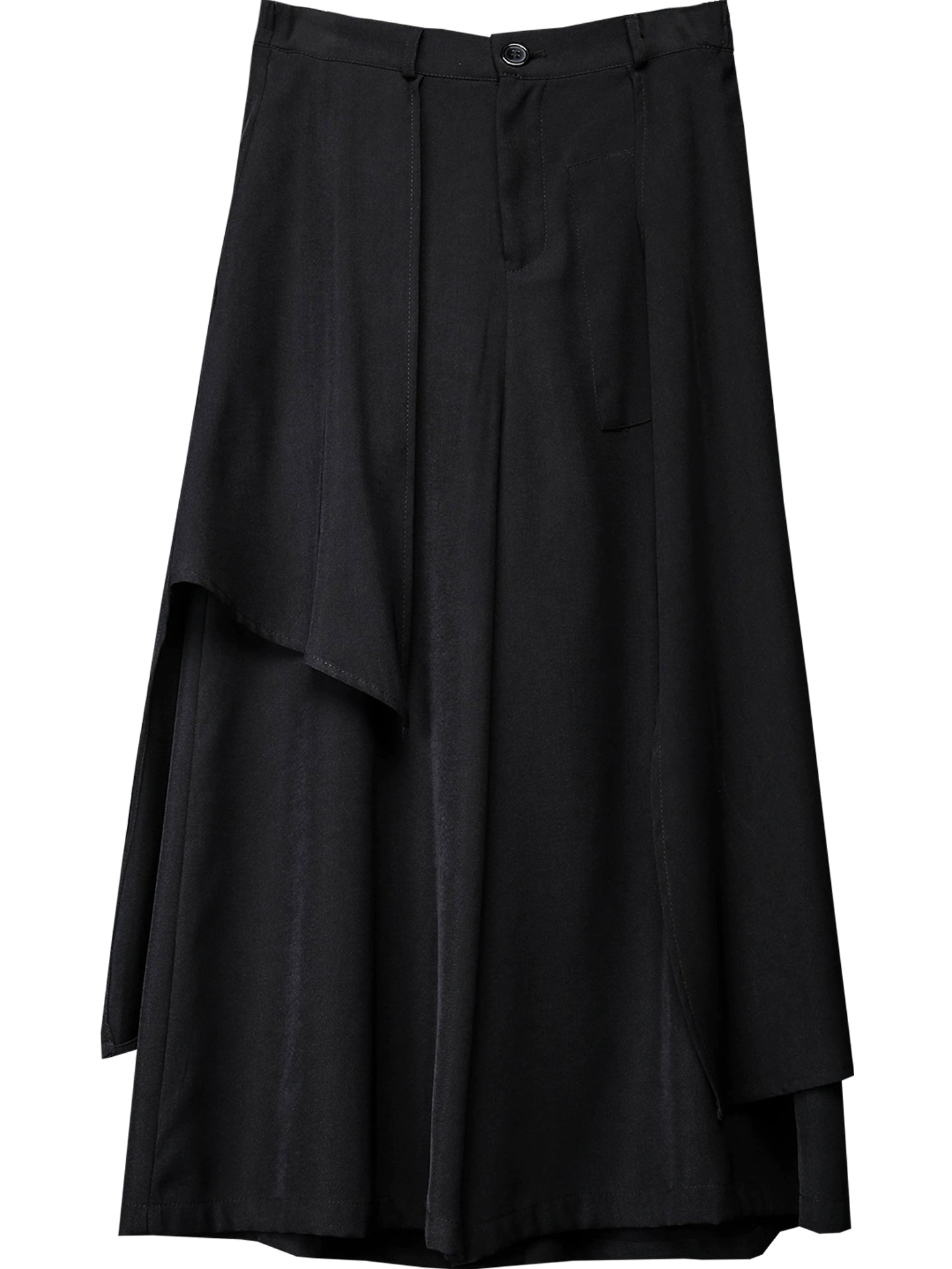 Deconstructed Multi Layer Mix Patch Wide Leg Trousers WN22364