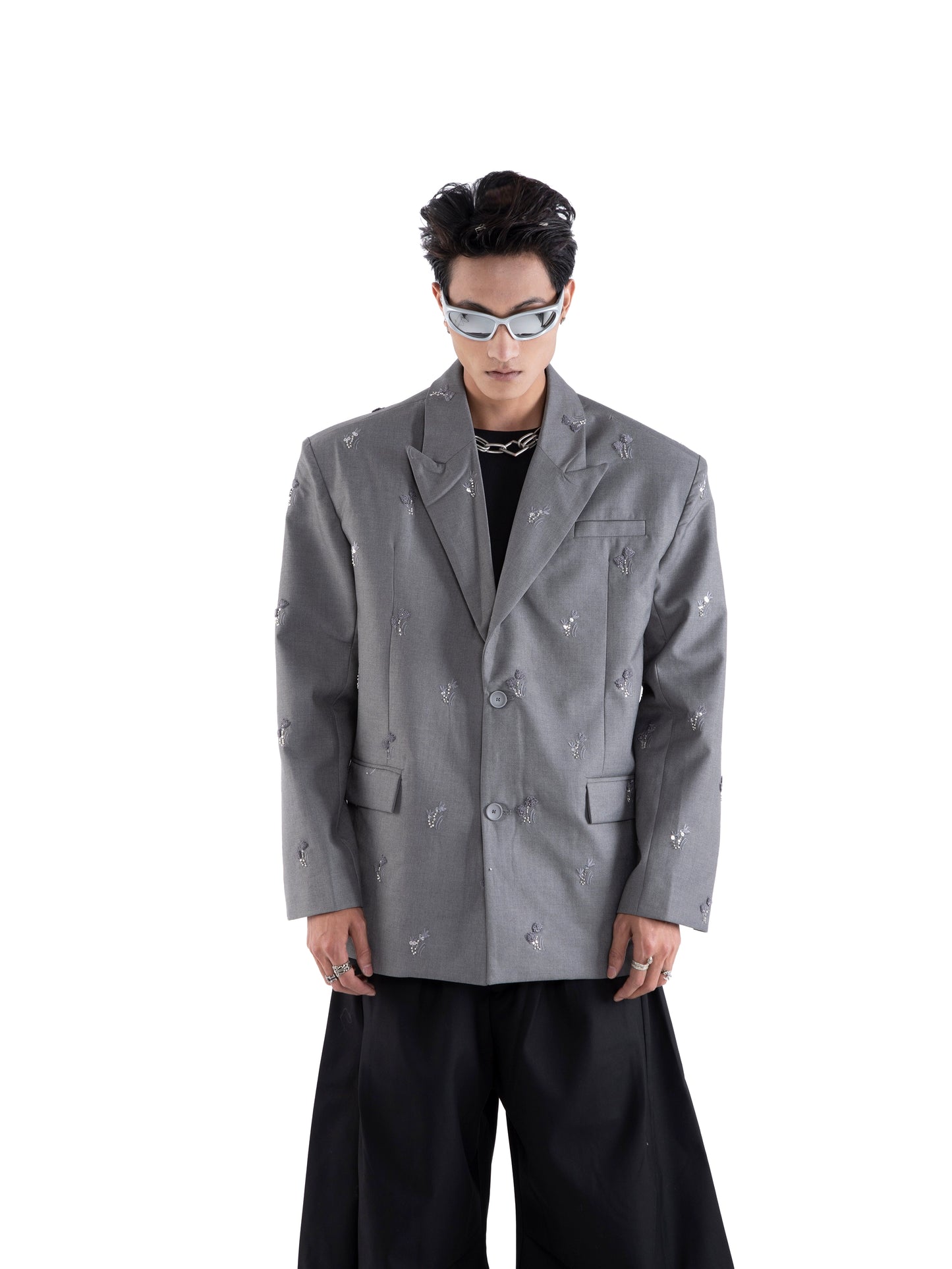 3D Stud Tailored Jacket WN20653