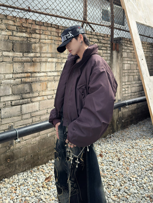 Simple Short Padded Jacket WN22991