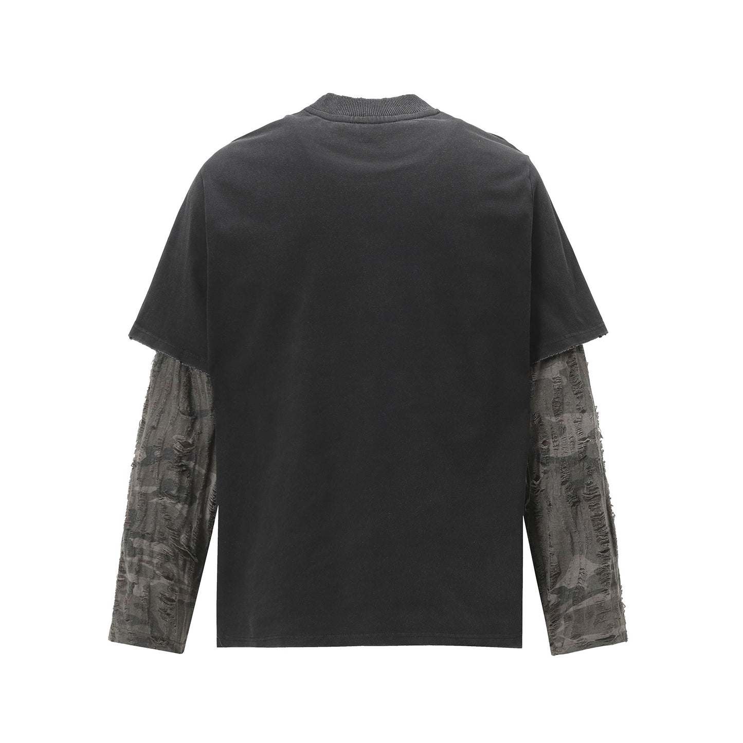 Oversize Fake Layered Long Sleeve T-Shirt WN14080