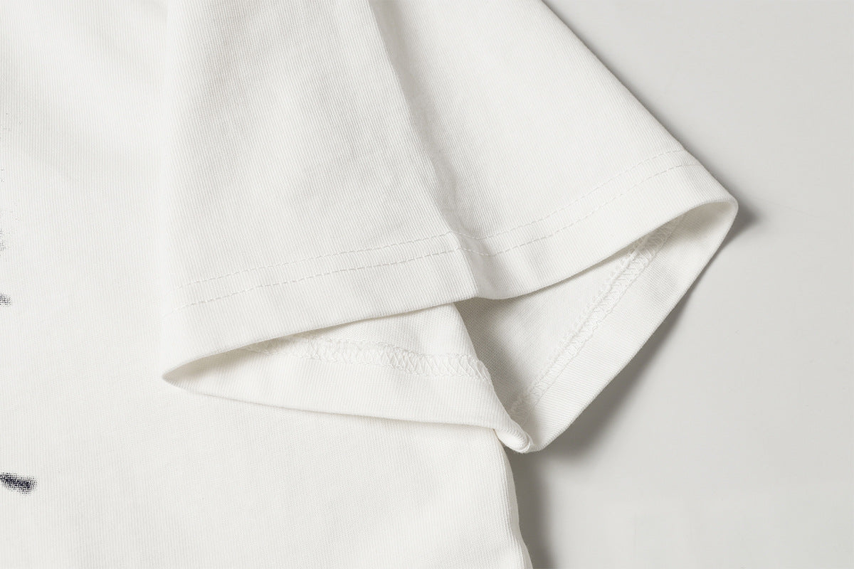 Dark Graphic Print Short Sleeve T-Shirt WN16131