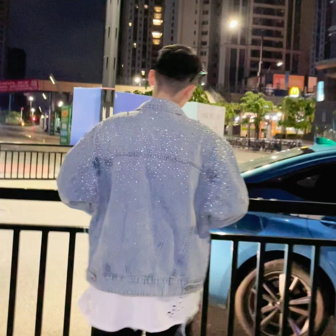 Rhinestone Sparkle Denim Jacket WN20690