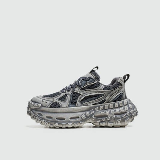 Breathable Platform Lace-Up Sneakers WN23518