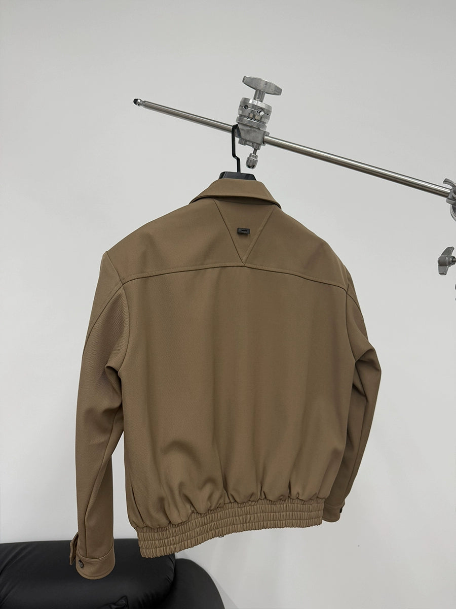 Button & Zipper Design 3D Cutting Jacket WN17663