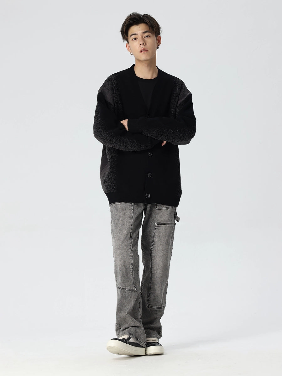 Buttoned Oversize Knit Cardigan WN17580