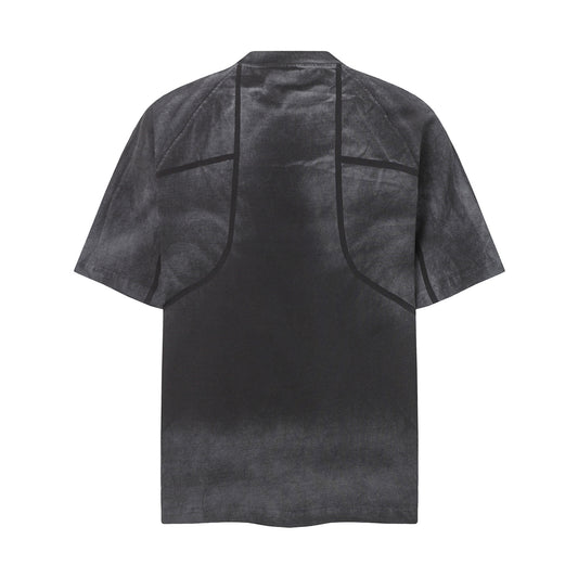 Washed Deconstructed Line Oversize Short Sleeve T-Shirt WN26901