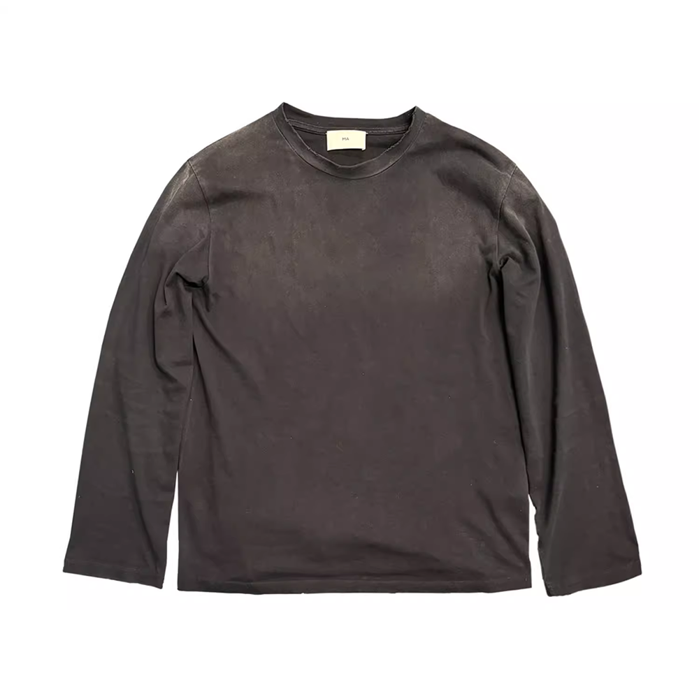 Washed Design Long Sleeve T-Shirt WN16920