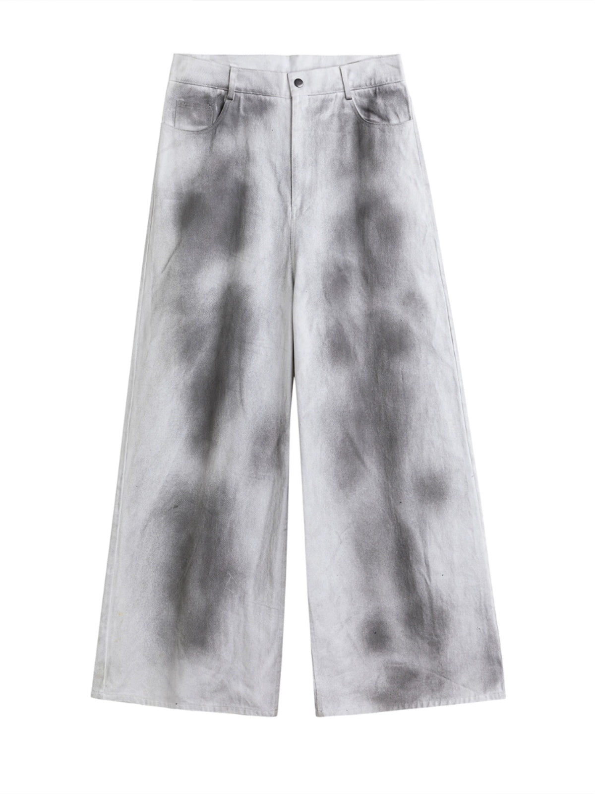 Washed Graffiti Wide-Leg Pants WN13368