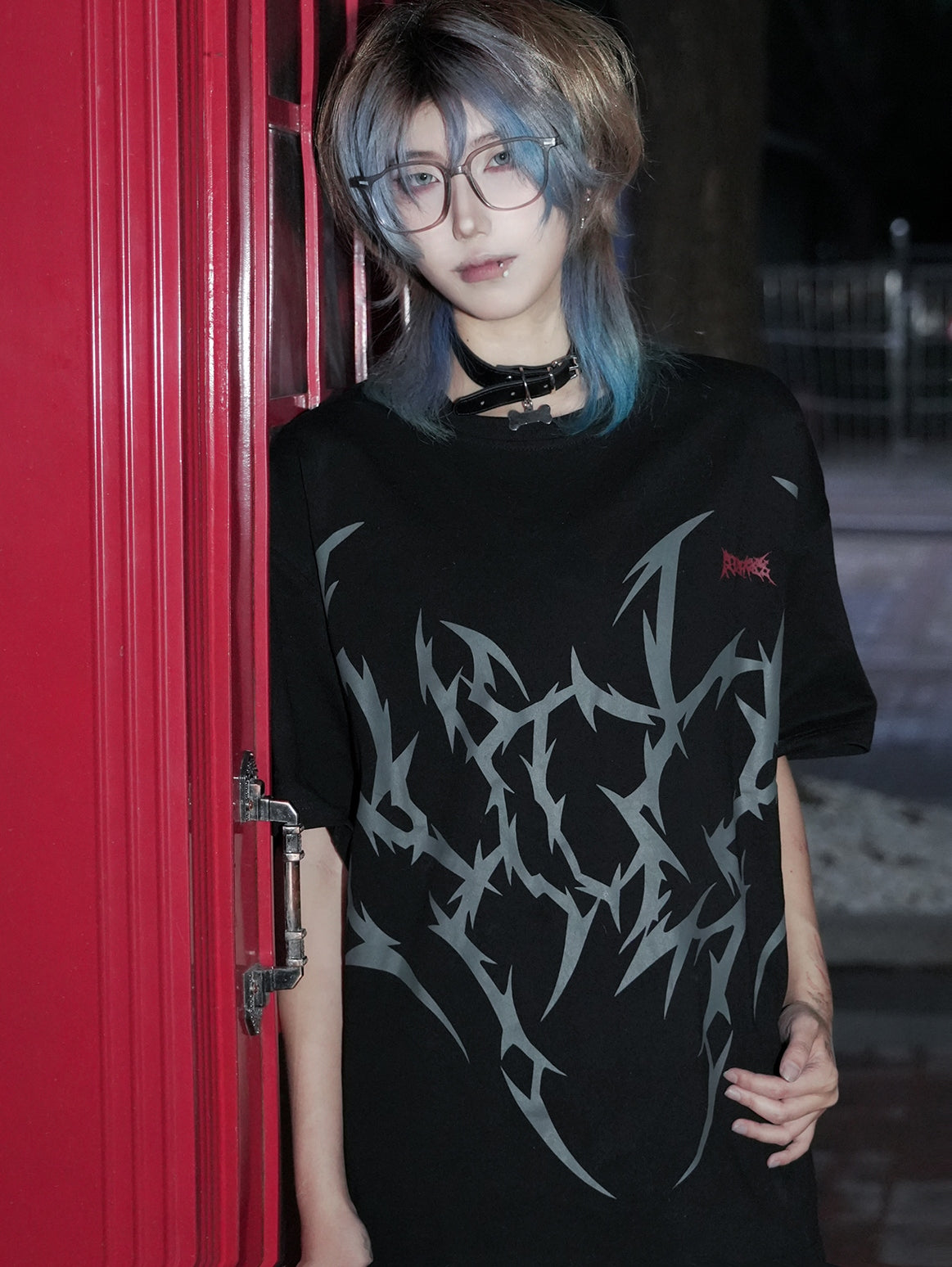 Oversize Print Short Sleeve T-Shirt WN15617