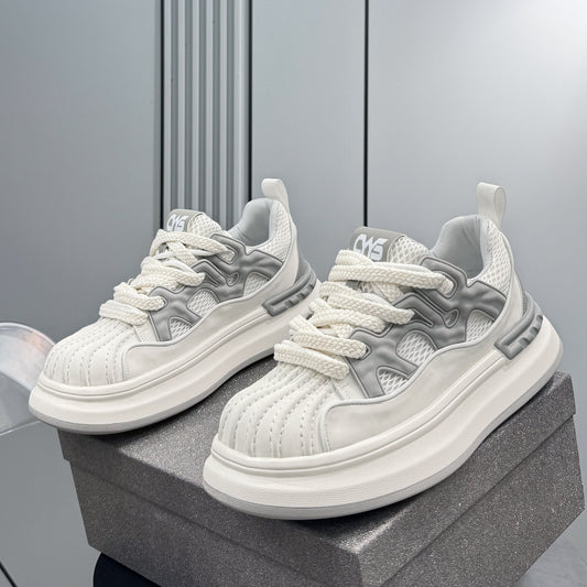 Platform Shell Toe Mesh Lace-Up Sneakers WN24832