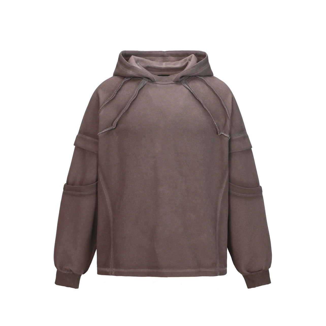 Heavyweight Split Design Tie-Dye Hoodie WN21041