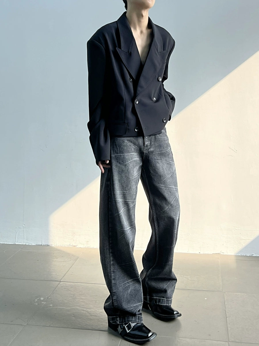 Straight Wide-leg Denim Jeans WN5023