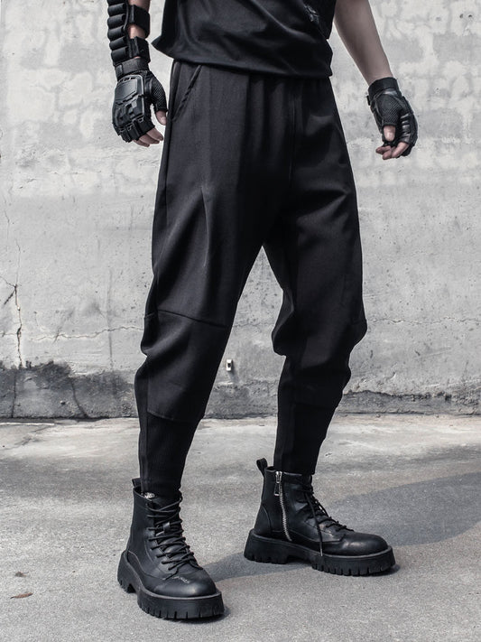 Draped Tapered Cropped Harem Pants WN22523