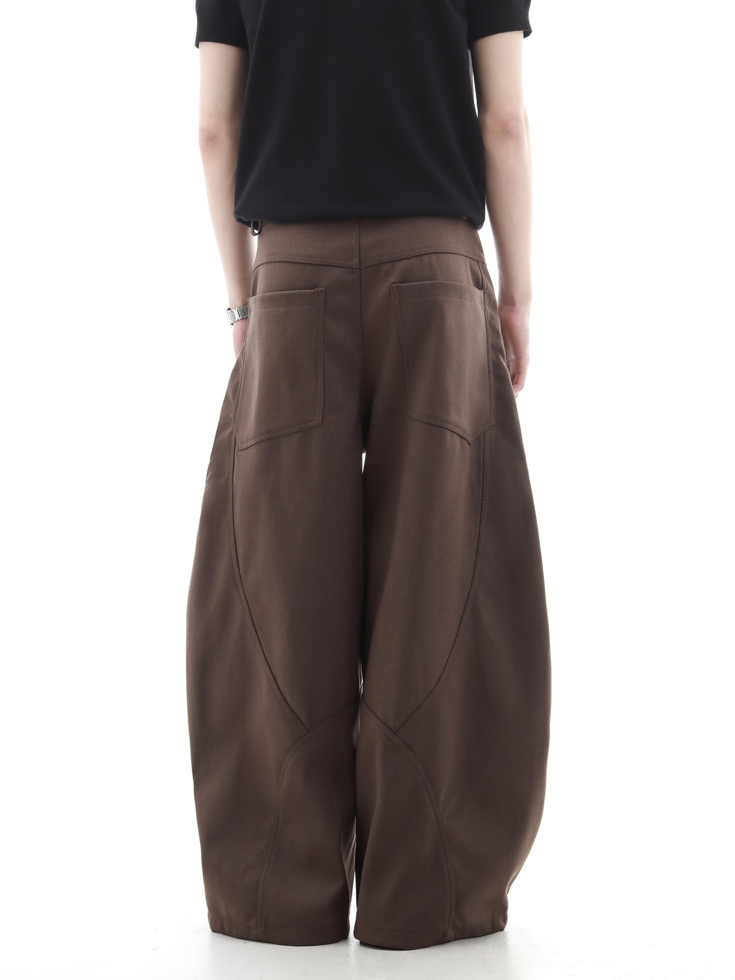 Deconstructed Drape Wide-Leg Pants WN15735