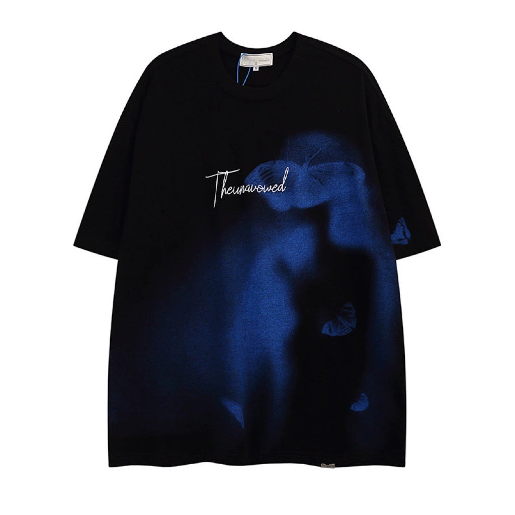 Butterfly Print Oversize Short Sleeve T-Shirt WN5865