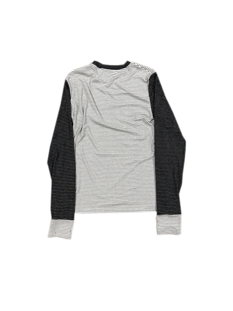 Graphic Print Stripe Long Sleeve T-Shirt WN19068