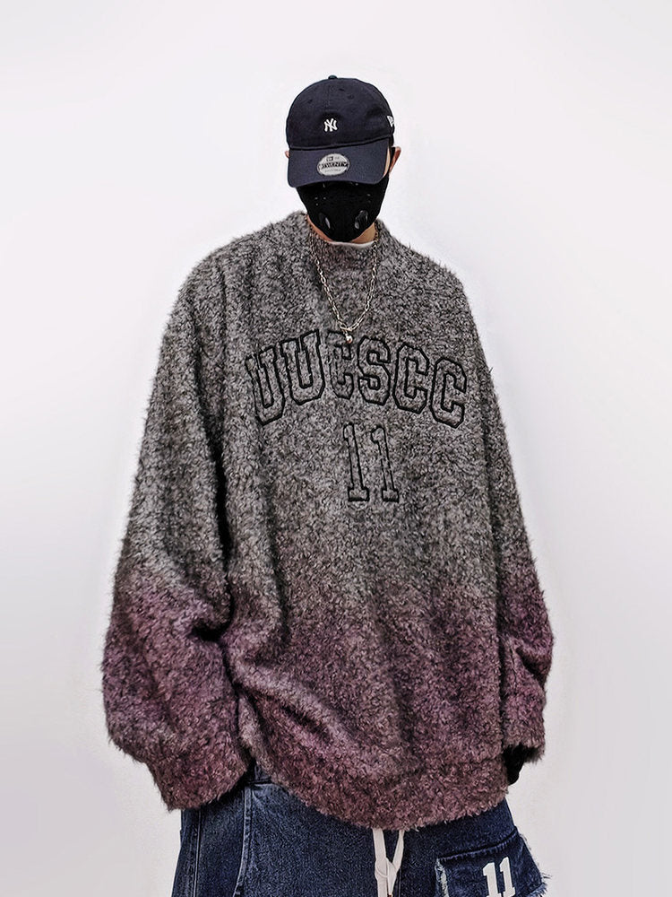 Mohair Oversize Knit Sweater WN23970