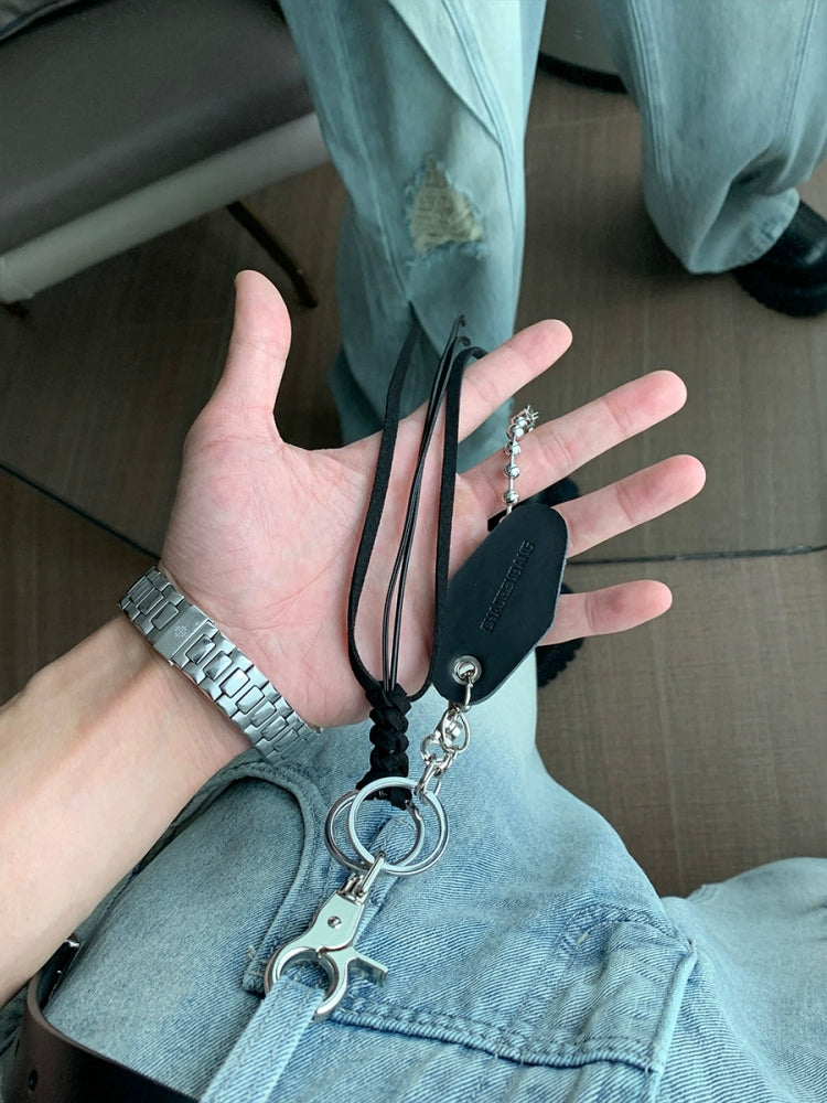 Braided Rope Metal Buckle Keychain WN20421