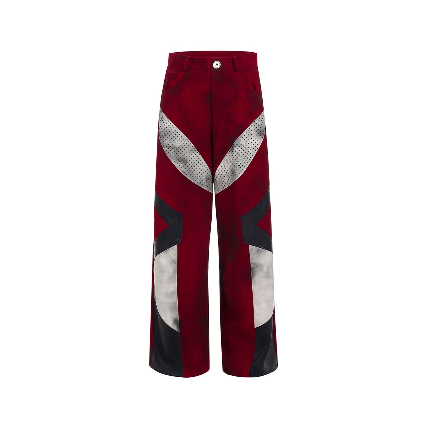 PU Leather Mix Denim Short Jacket & PU Leather Mix Denim Jeans Setup WN14826